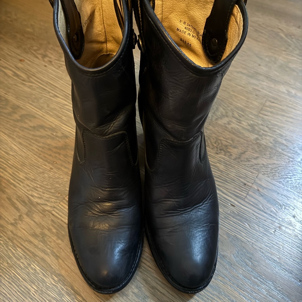 Frye Billie Black Leather Boots